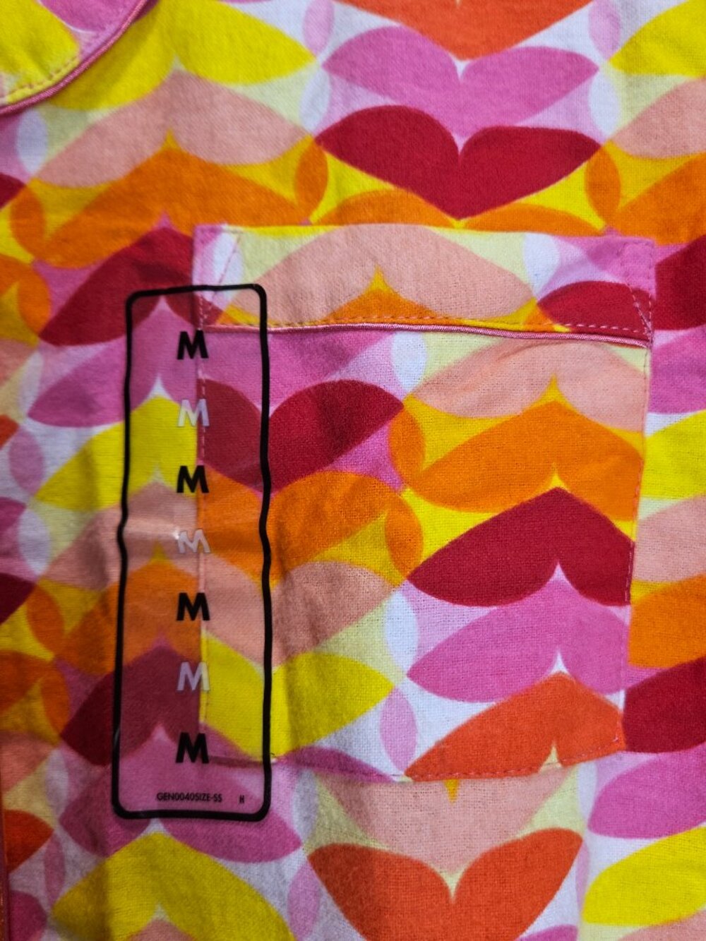 Joe Boxer Multicolor Heart Flannel Pajama Set – Size M – New Without Tags - Picture 3 of 13